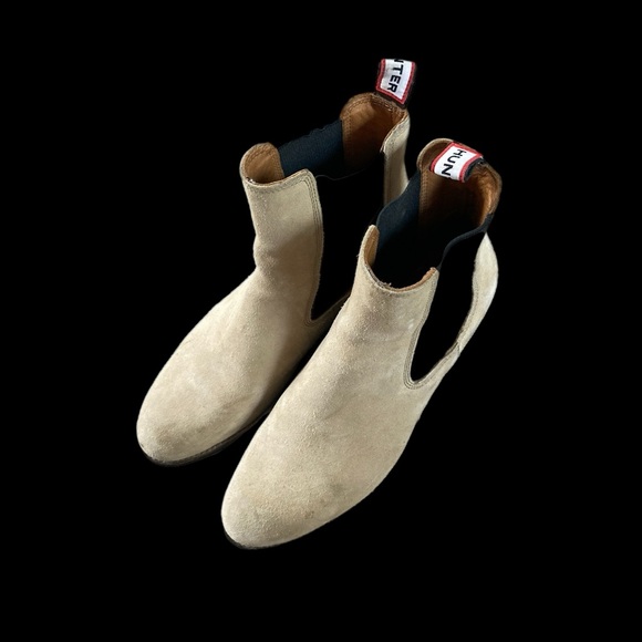 Tan Suede Hunter Ankle Boots - Picture 1 of 5